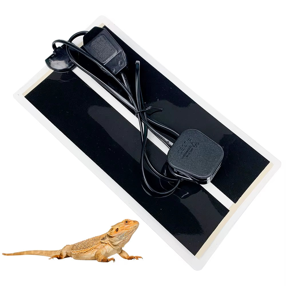 Reptile Heat Mat with Adjustable Temperature Controller Heating Pad for Terrarium Climbing Tortoise Lizard Spider EU Plug 5W-35W