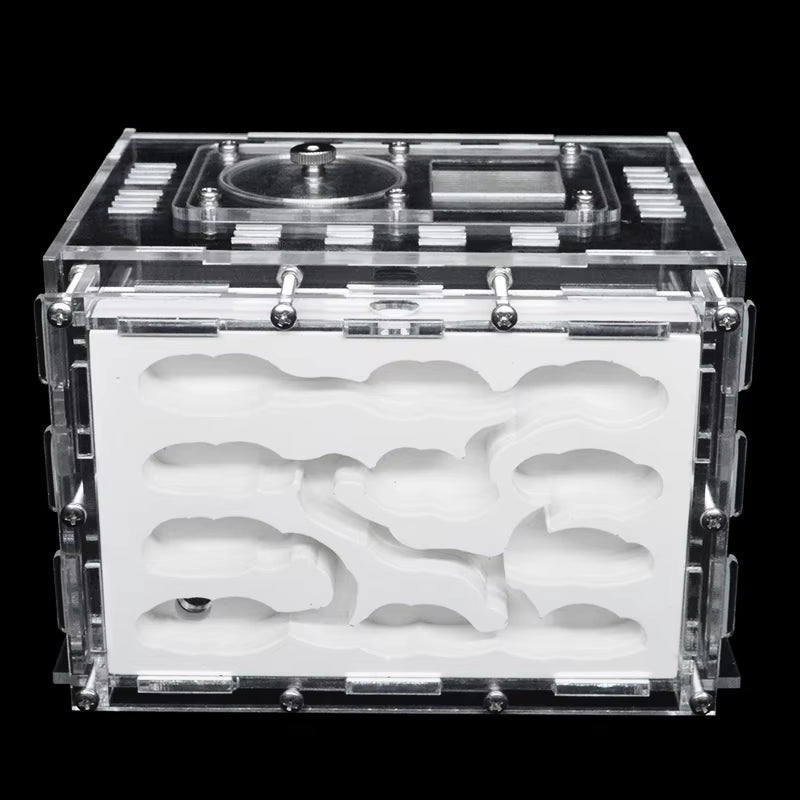 DIY Acrylic Ant Farm Gypsum Ecological Ant House for Pet Anthill Ant Nest Workshop with Feeding Area Insect Villa Castle