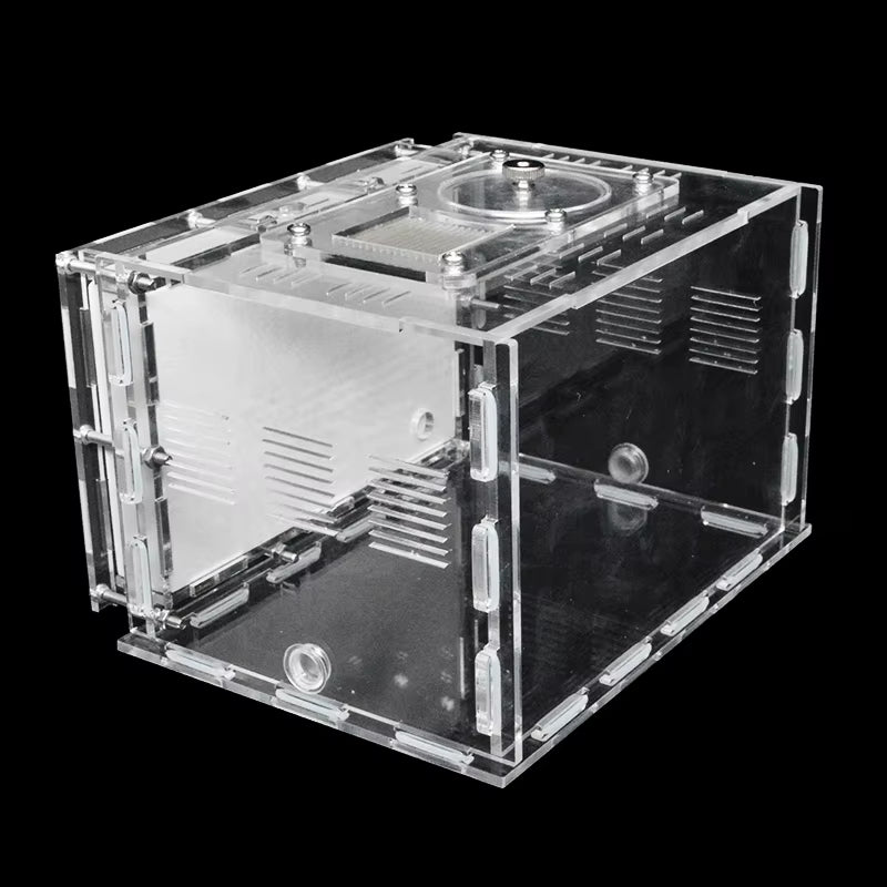 DIY Acrylic Ant Farm Gypsum Ecological Ant House for Pet Anthill Ant Nest Workshop with Feeding Area Insect Villa Castle